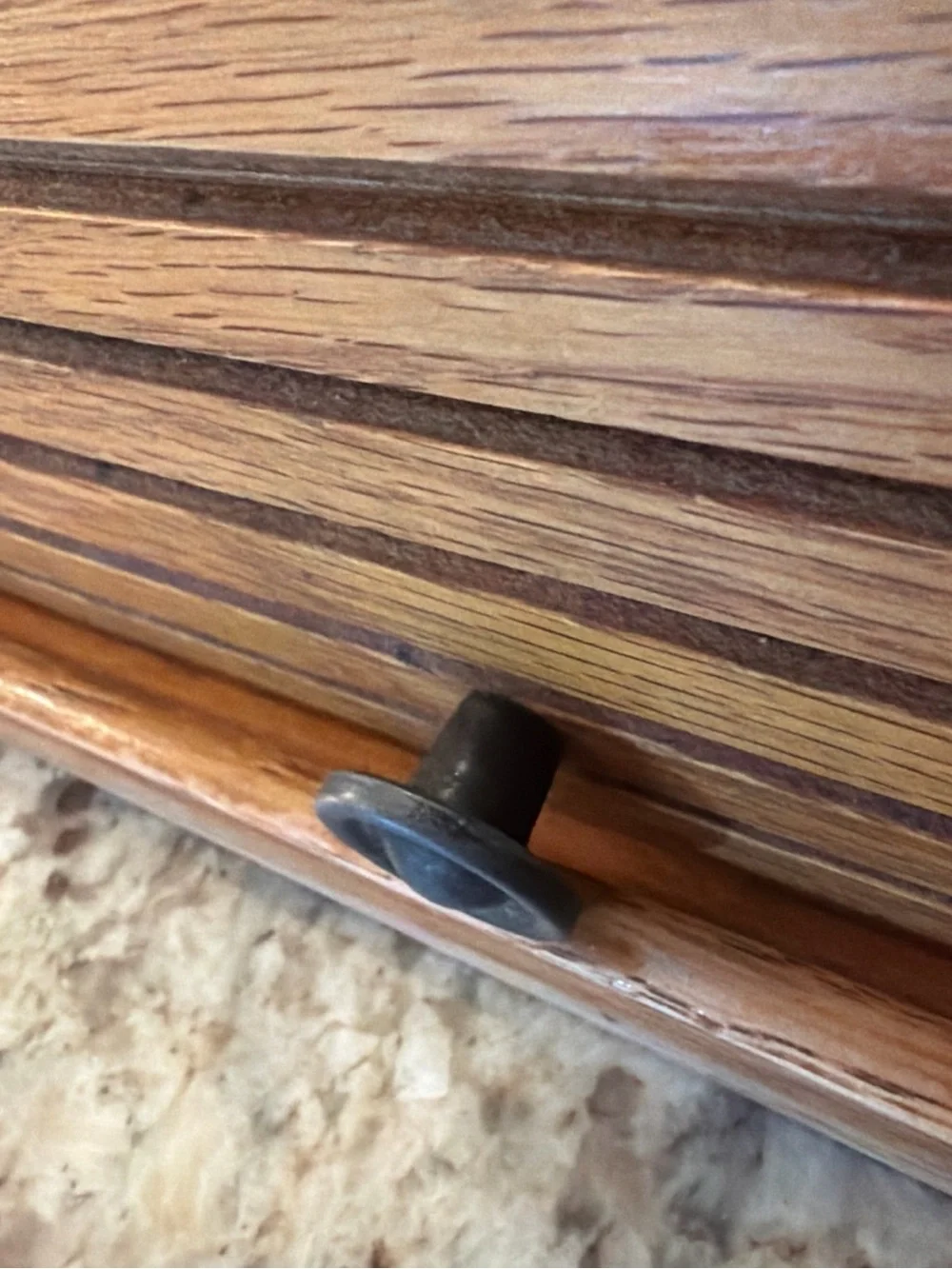 Wood Grain Countertop Bread Box in Brown